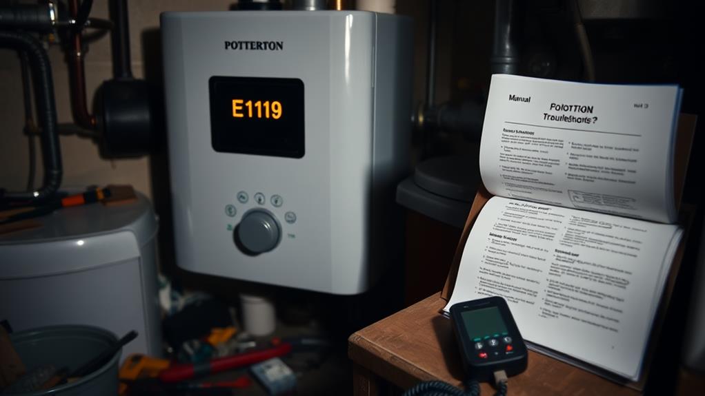 Potterton Boiler E119 Error Code
