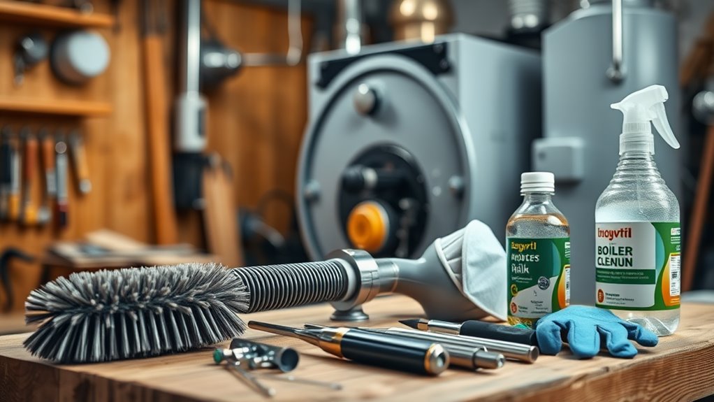 boiler cleaning tools required