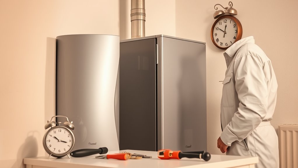 boiler service time estimate