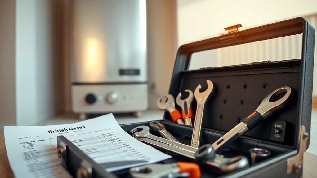 british gas boiler costs