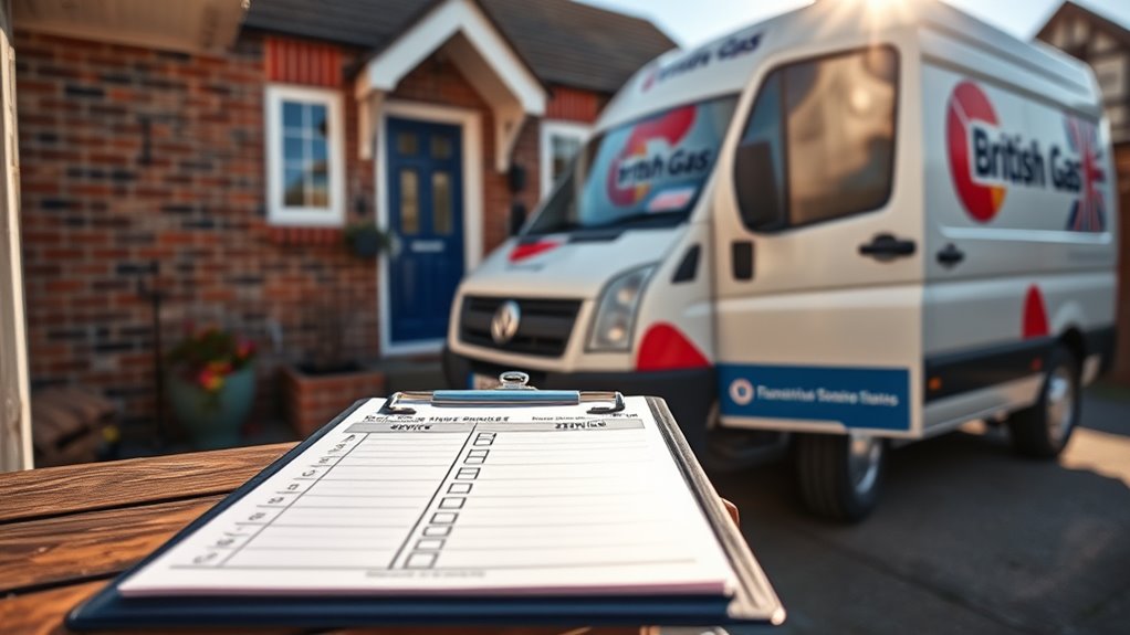 british gas boiler service charges