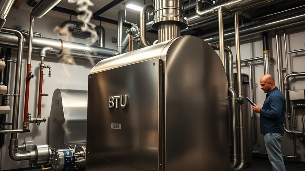 btus determine boiler size