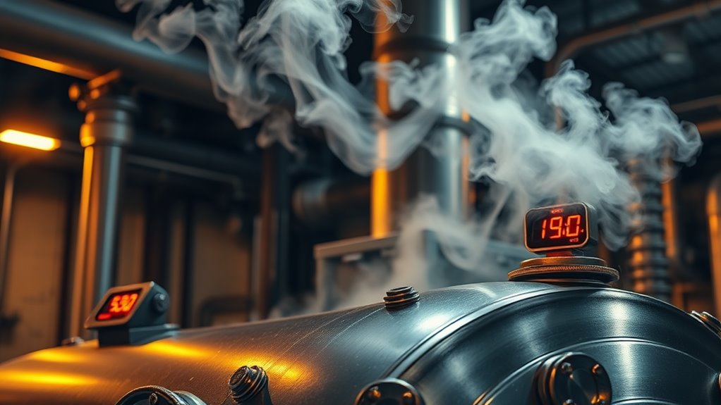 commercial boiler temperature range