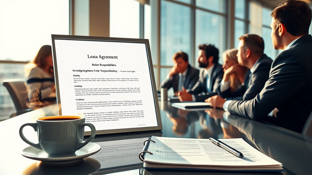 lease negotiation responsibilities outlined