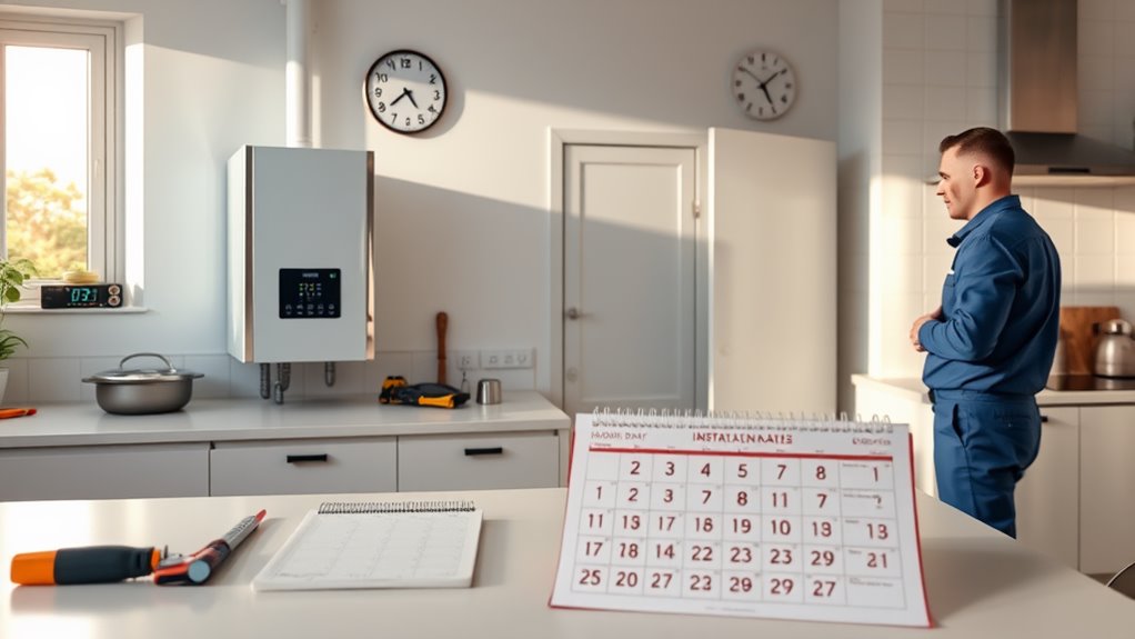 setting up installation date